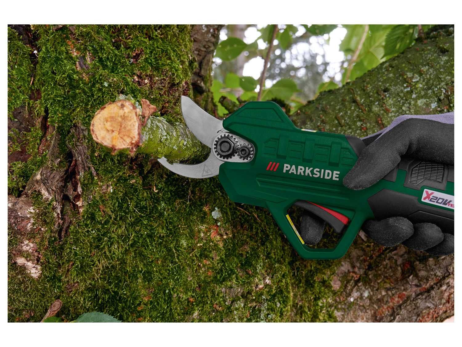 Akumulatorowe nożyce do gałęzi Parkside Sekator PAAS A1 20V