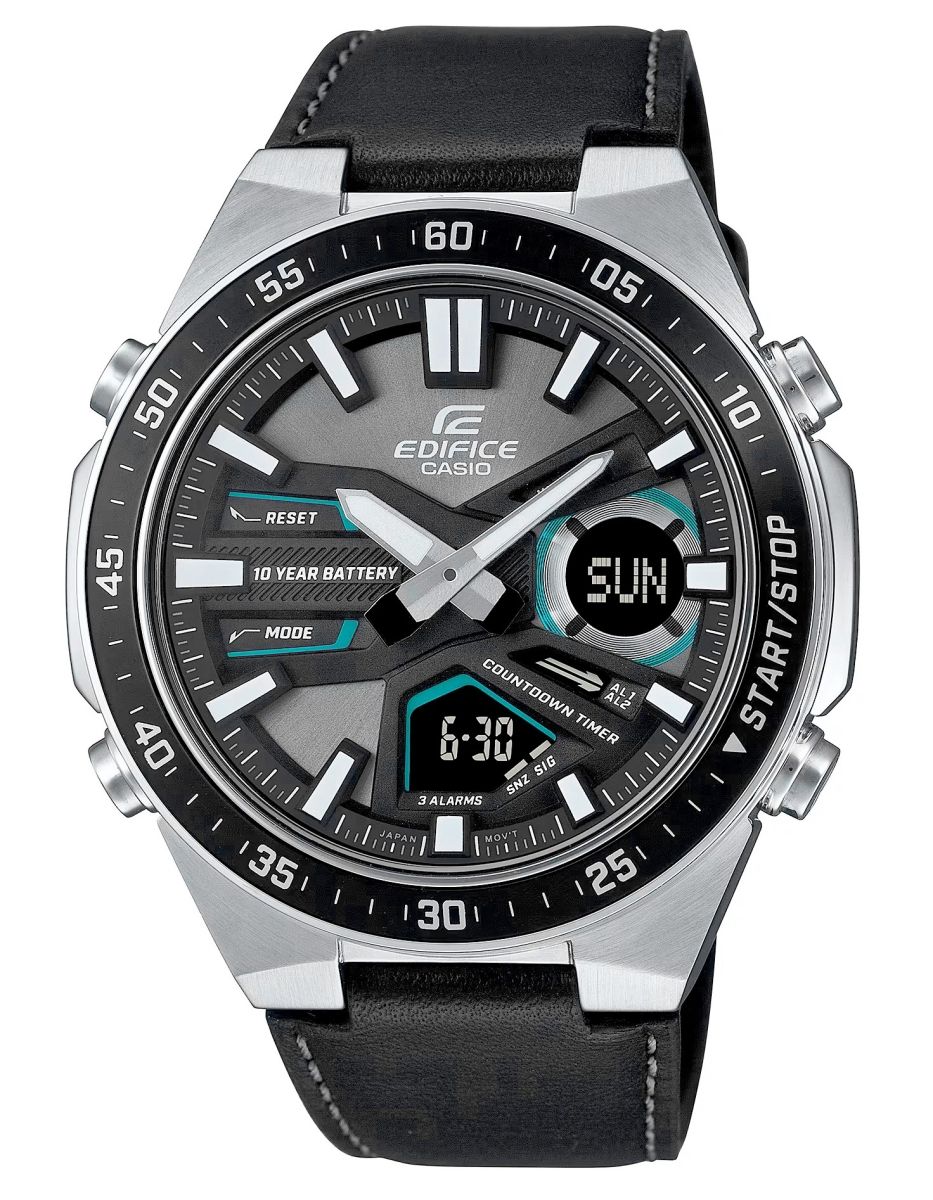 zegarek męski casio edifice efv-c110l-1avef 10 bar + box