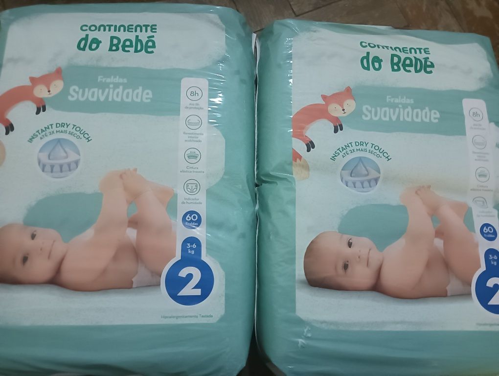 Fraldas de bebe  6€ € cada pacote