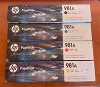 HP 981A komplet tuszy CMYK, oryginalne, nowe