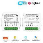Wifi lub Zigbee 3.0 Sterownik Rolet Tuya Smart Life przekaźnik rolety