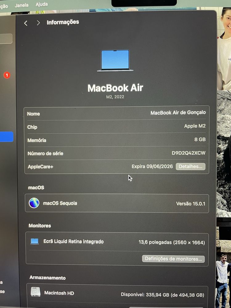 Macbook air 13 m2