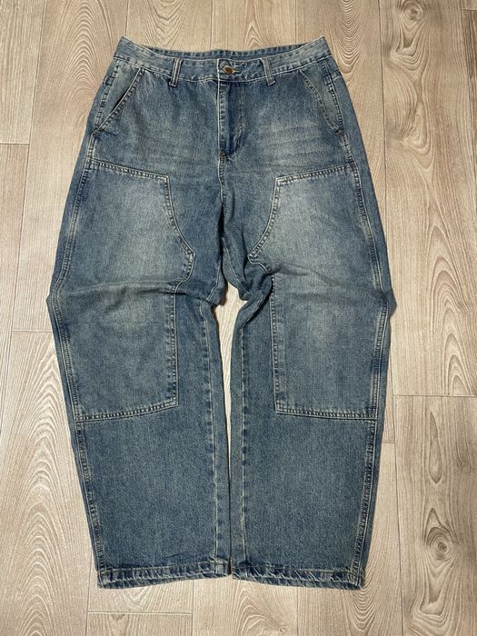 Blue baggy jeans
