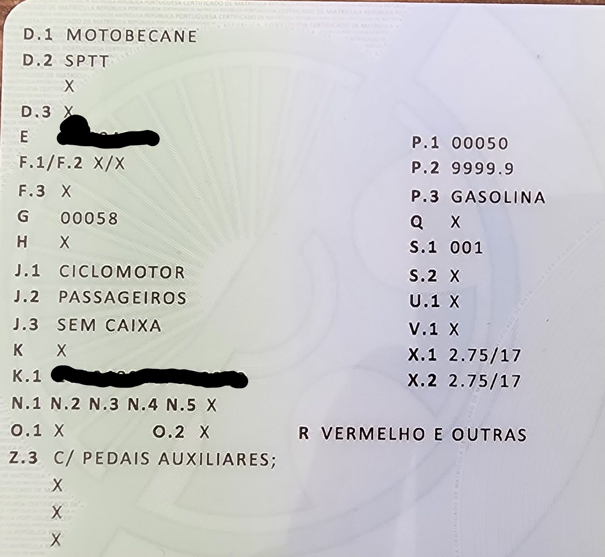 Motobecane Special TT Com documento único