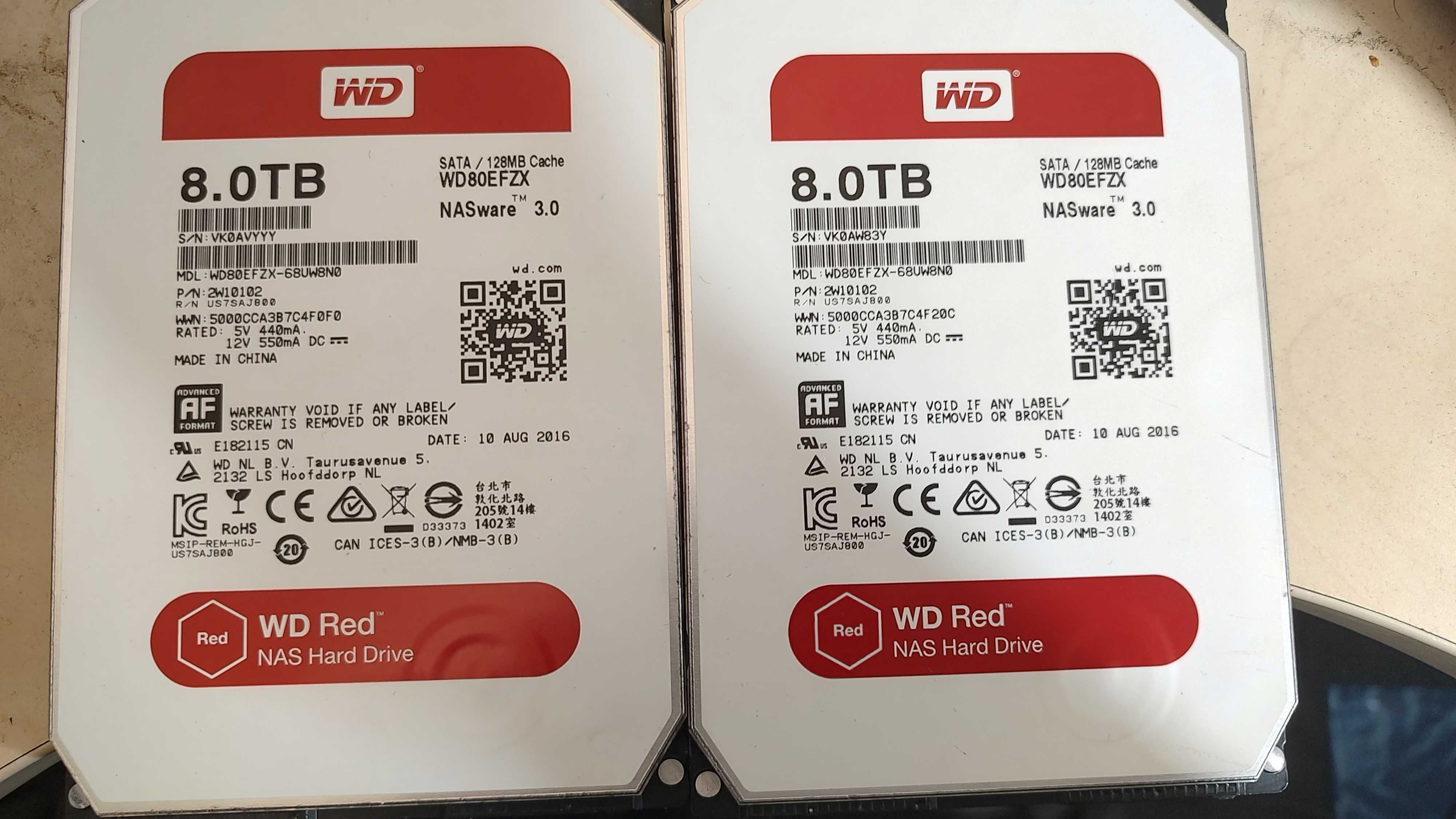 Жесткий диск HDD 3.5 SATA WD Red 8TB WD80EFZX