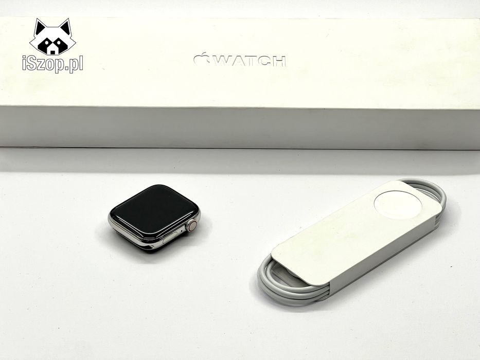 Apple Watch 9 45mm LTE  Stainless Silver GWARANCJA