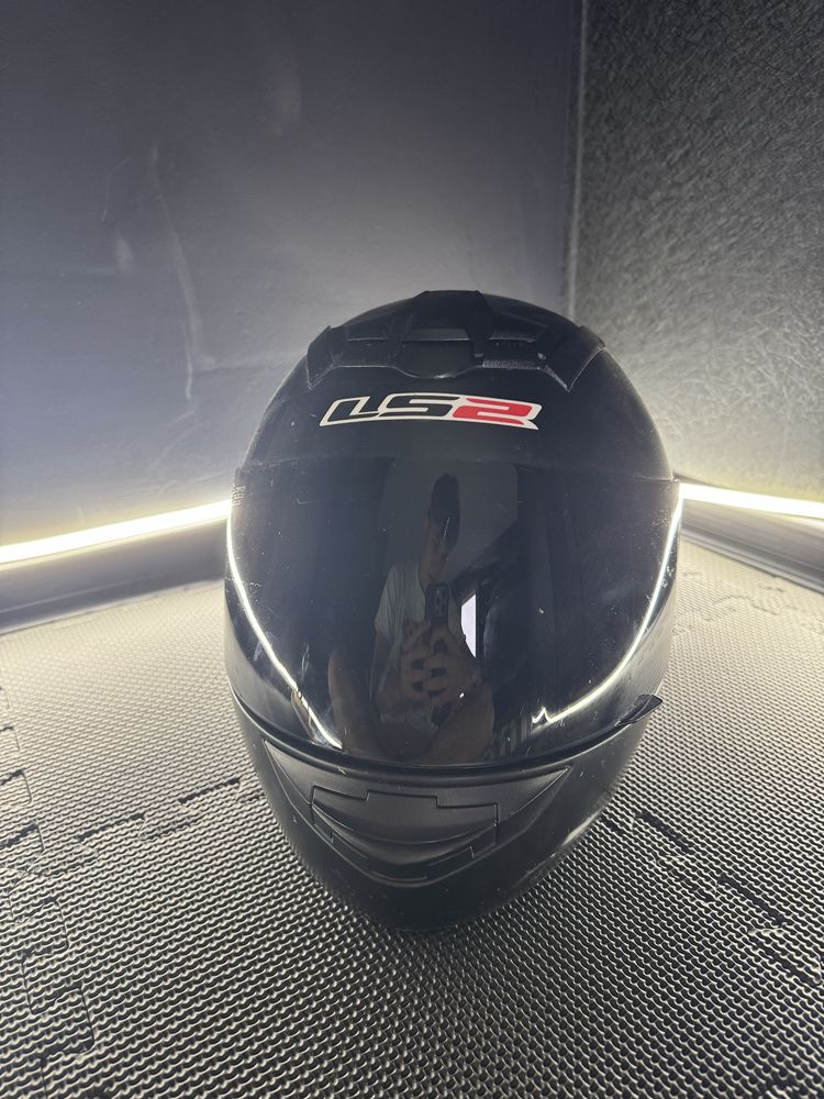 Kask motocyklowy LS2, czarny, rozmiar L
