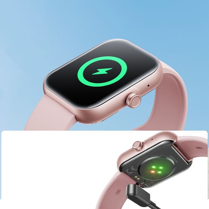 smartwatch fit-life jr-ft5 plus z funkcją odbierania połączeń - różowy