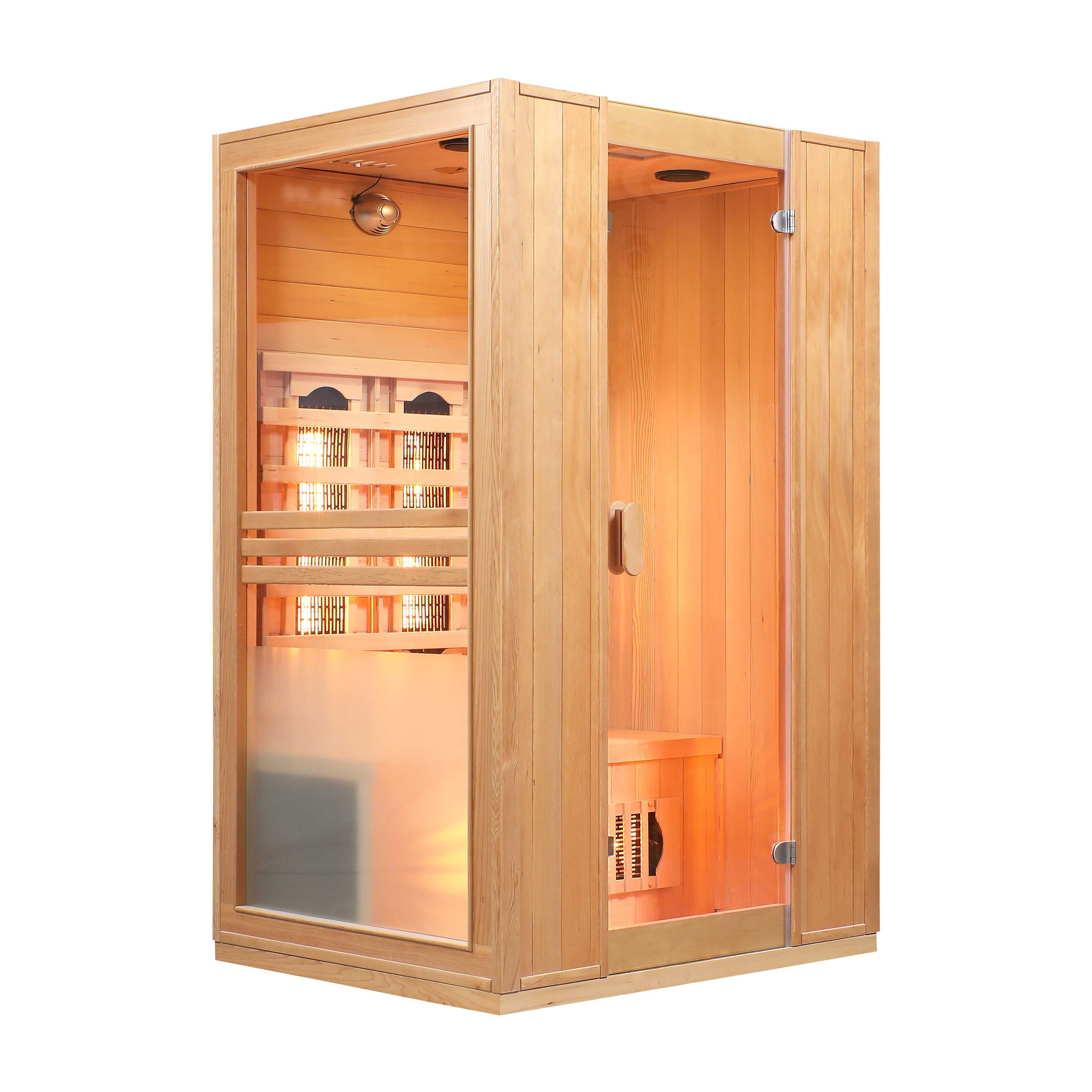 SAUNA INFRARED RIMINI BEZBARWNA 75°C 6 Promienników Kwarcowych