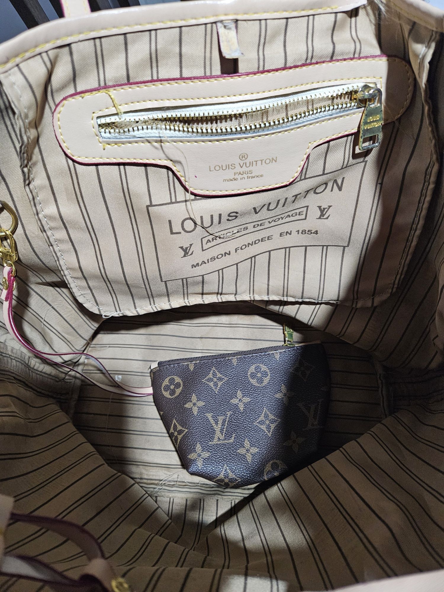 Torebka shopper brąz.
