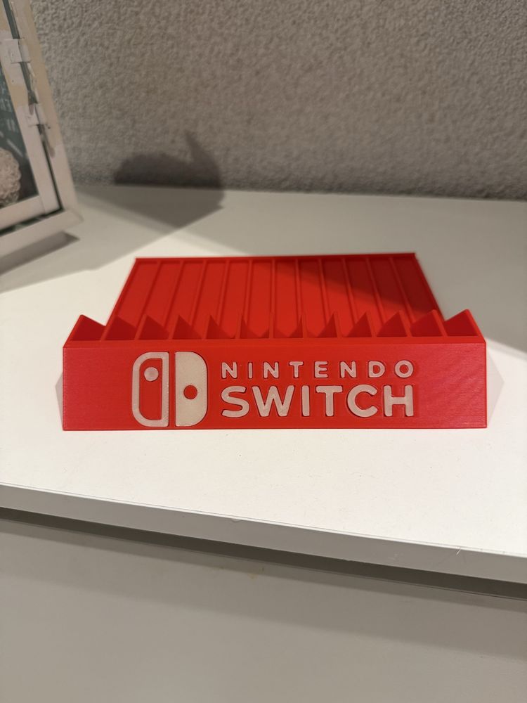 Stojak Podstawka na Gry Nintendo Switch Napis Fluorescencyjny