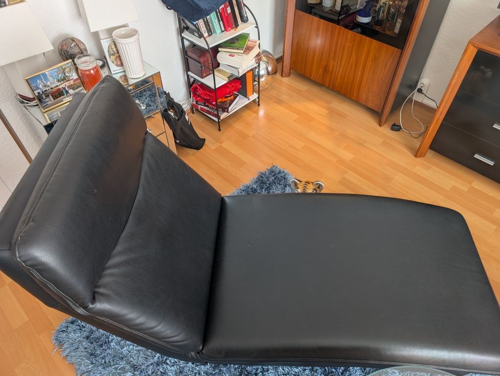 Fotel/ leżak skórzany relaksacyjny