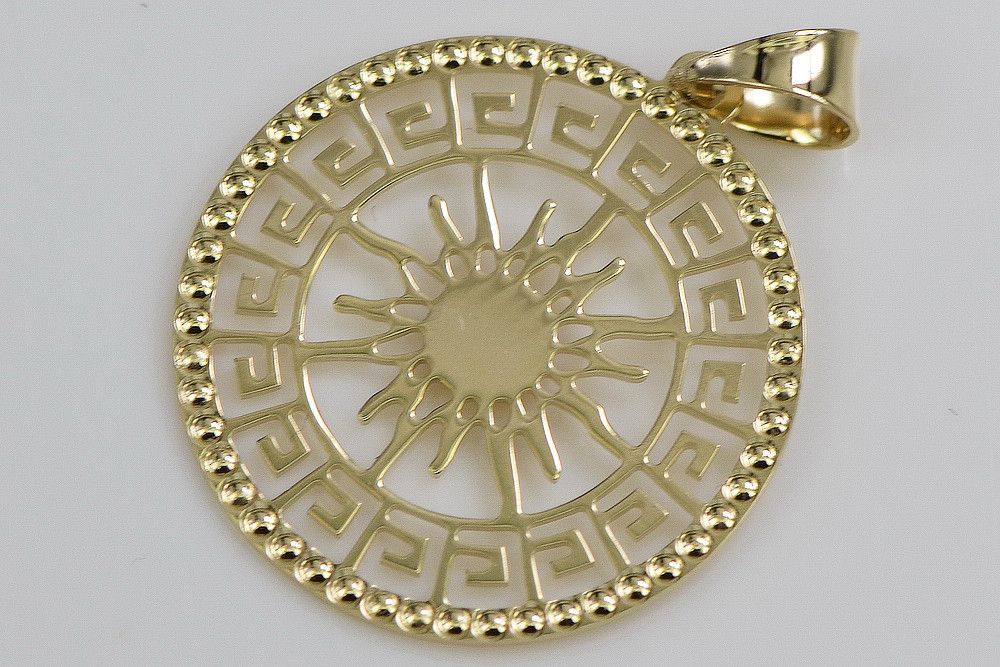 Złota zawieszka 14k 585 włoski styl słońce cpn040y Warszawa