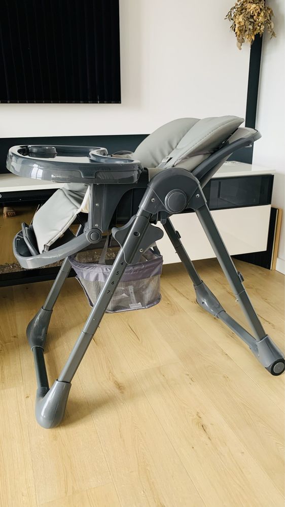 Kinderkraft TASTEE krzesełko do karmienia grey JAK NOWE