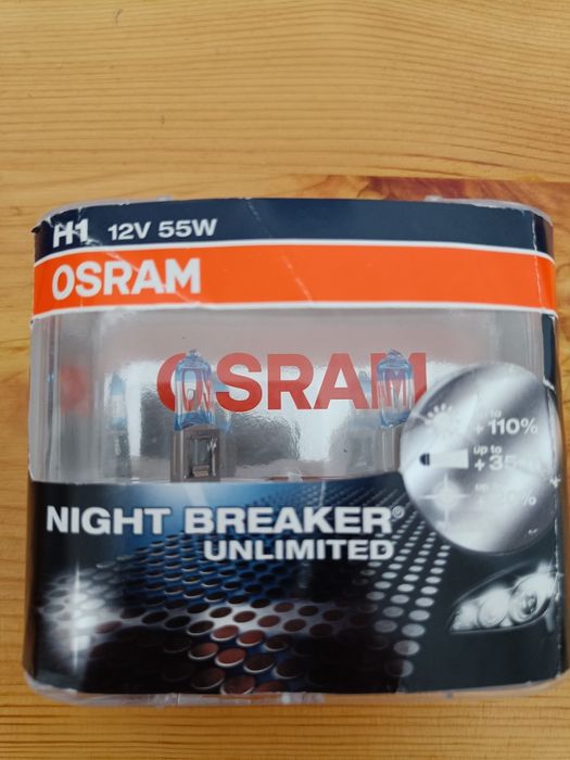 Żarówki osram H1 night breaker unlimited 12v 55w