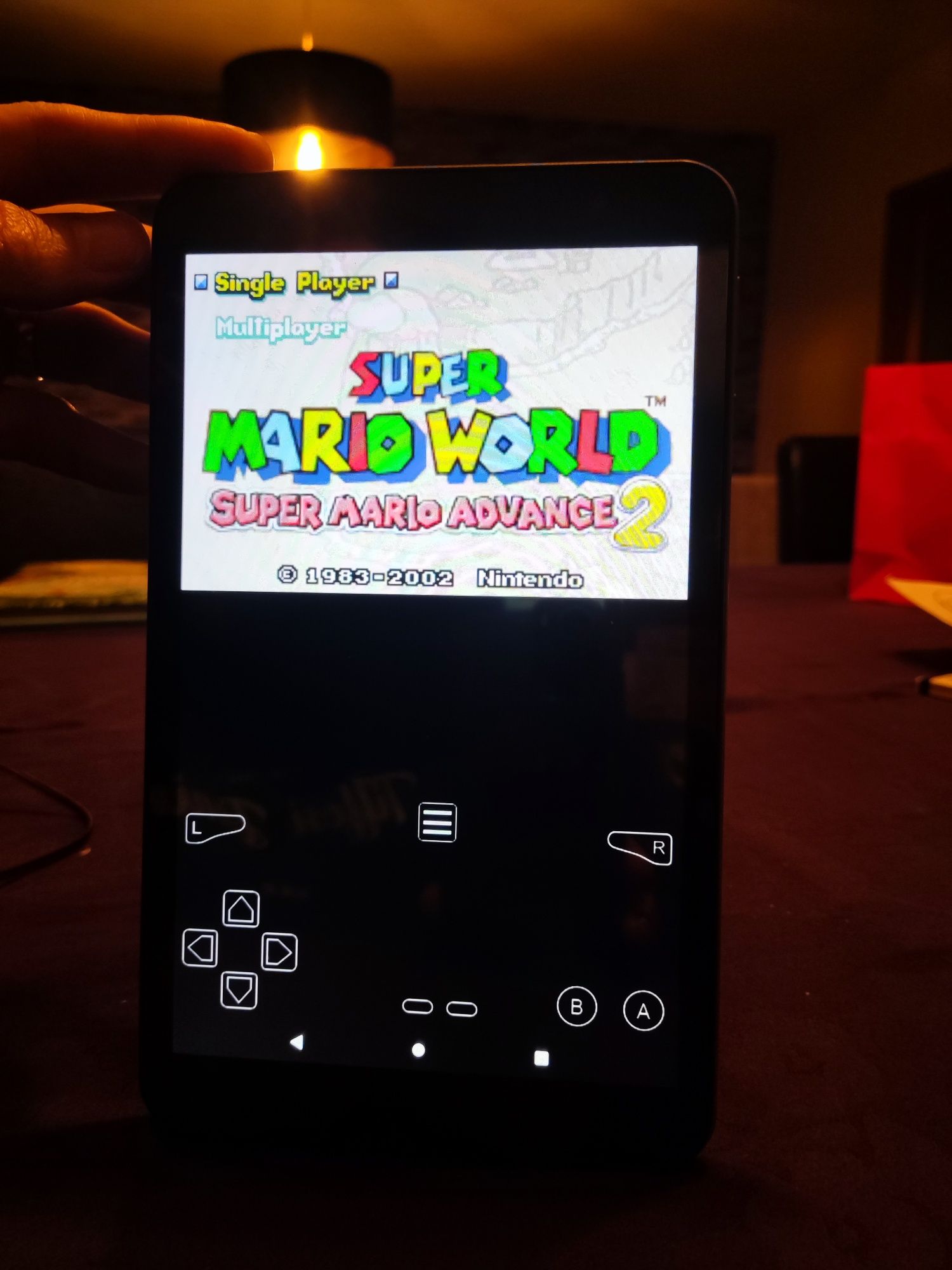 Tablet T8100 c/ jogos GBA, GBC, NES e SNES