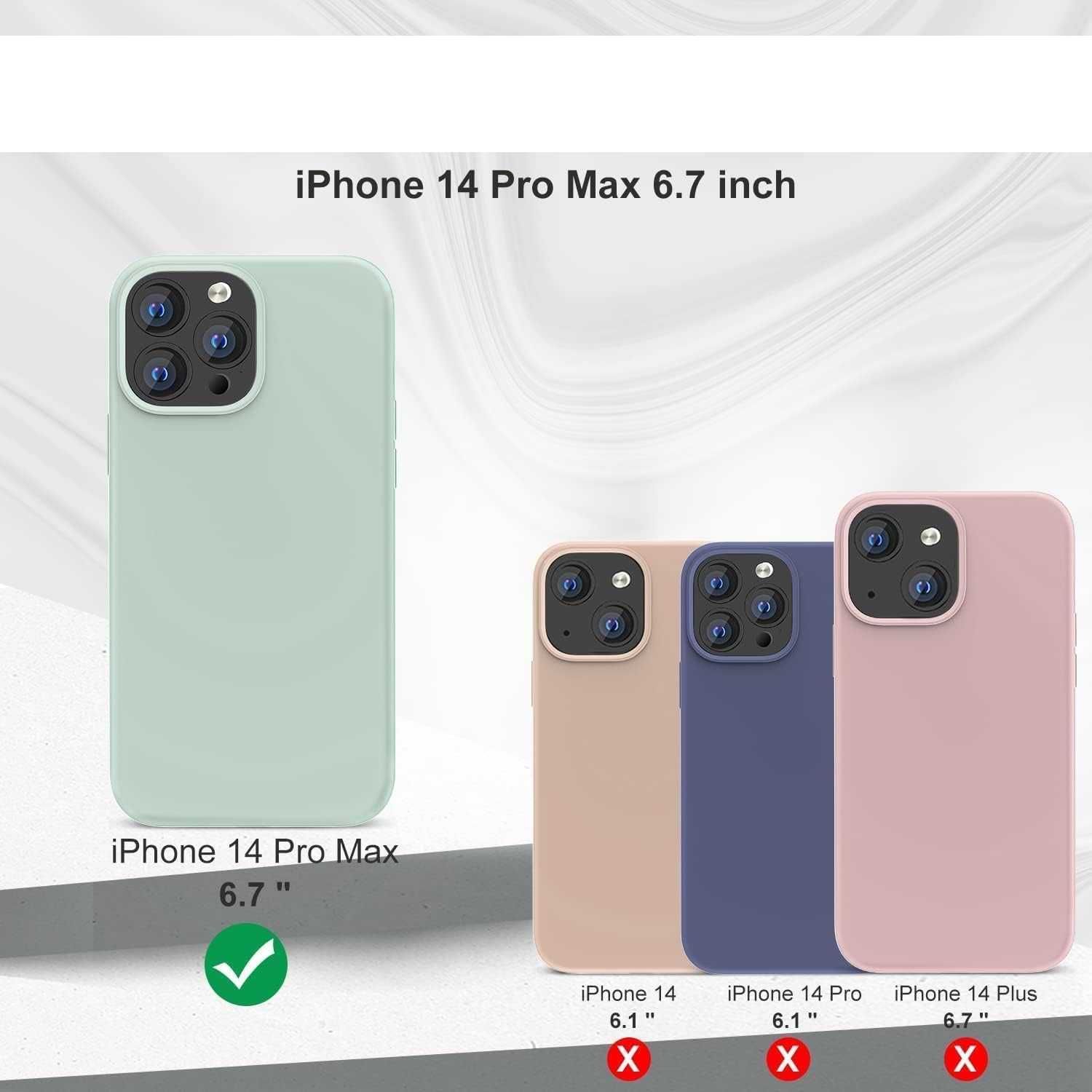 OitiYaa plecki etui case iphone 14 pro max fiolet/róż