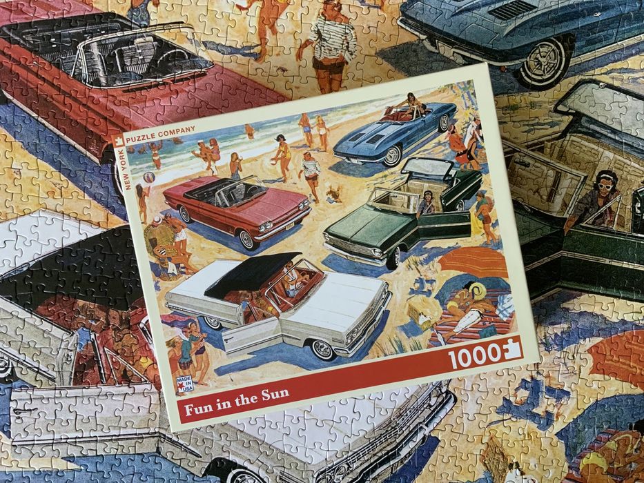 Puzzle 1000 New York Puzzle Company - Fun in the Sun - jak nowe!