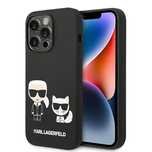 Etui Karl Lagerfeld Liquid Silicone Karl&Choupette MagSafe na iPhone 1