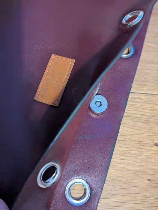 Torba bordowa duża bez paska