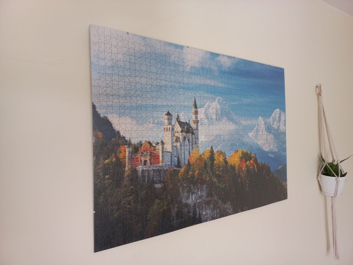 Obraz puzzle w antyramie 85x58cm Alpy Bawarskie
