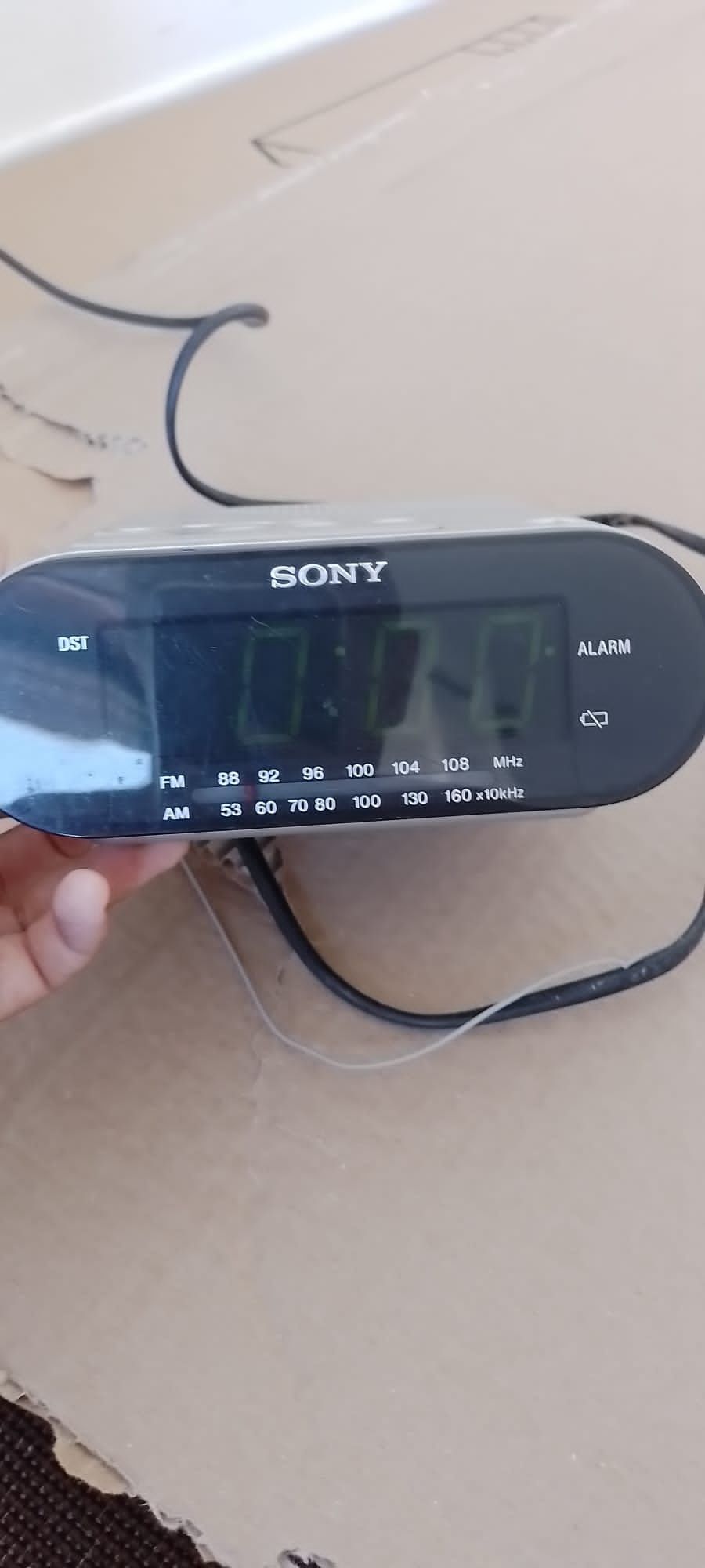 Rélogio Despertador Rádio Sony ICP-C218