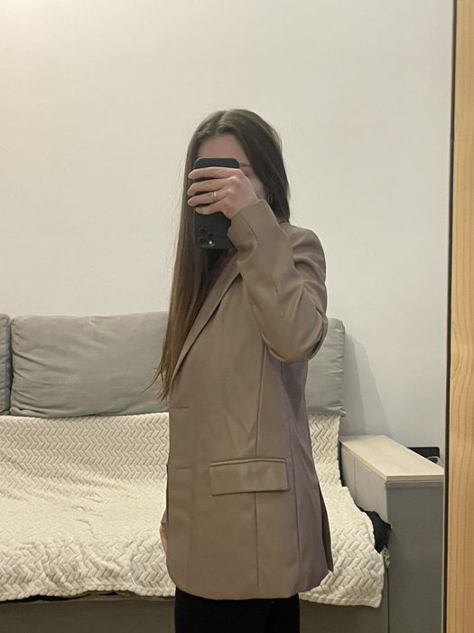 Шкіряний піджак новий