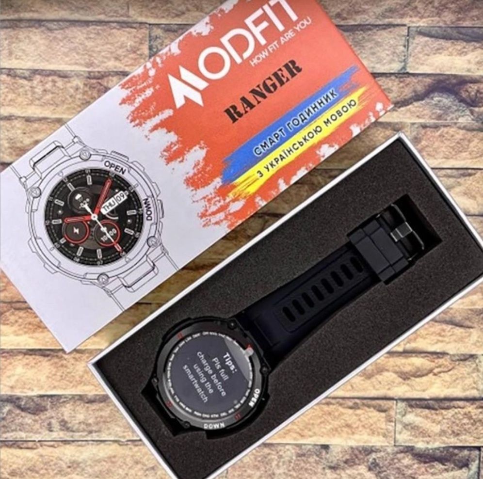 Розумний годинник Modfit Ranger Pro Black.