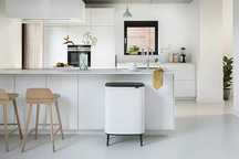 Brabantia Bo Touch Bin 2x30L Duży Kosz na Śmieci do Kuchni 55x31x66cm