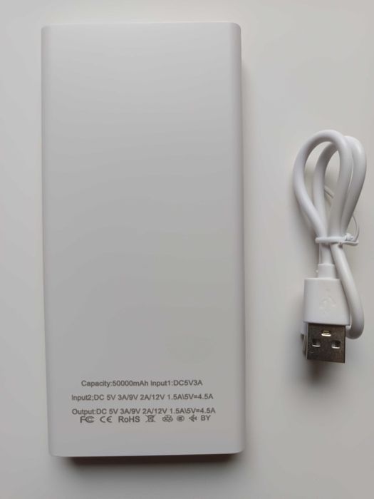 Powerbank 50000mAh szybkie ładowanie 120W. Nowy!