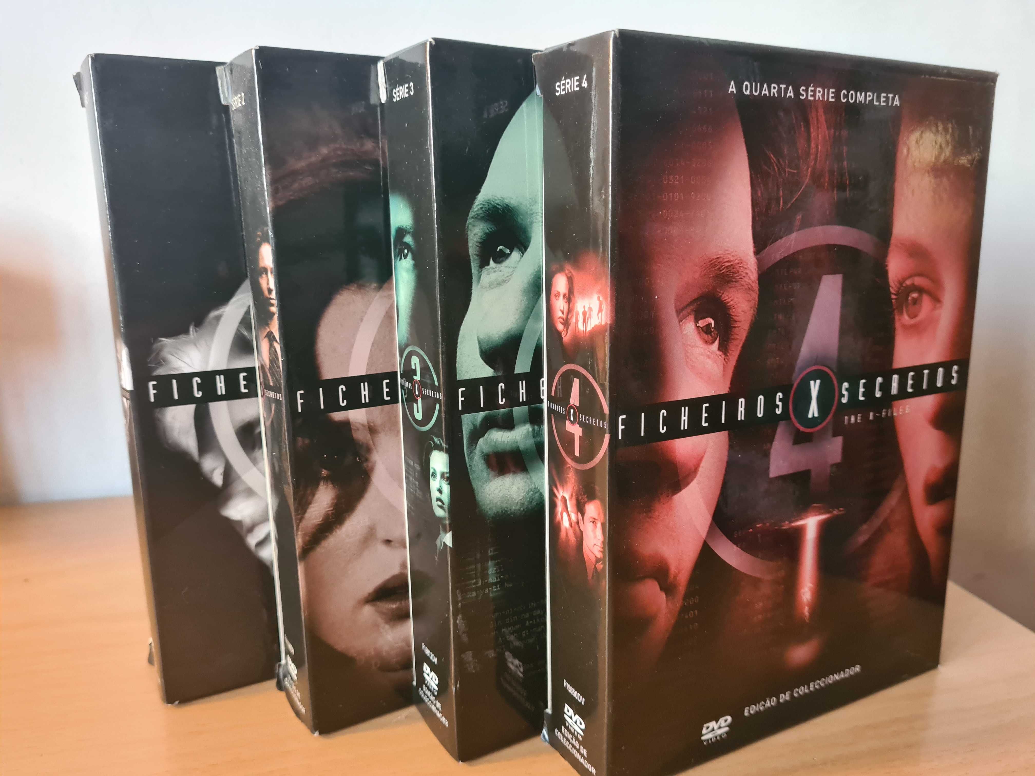 Primeiras 4 temporadas de "X Files" (Ficheiros Secretos) em DVD
