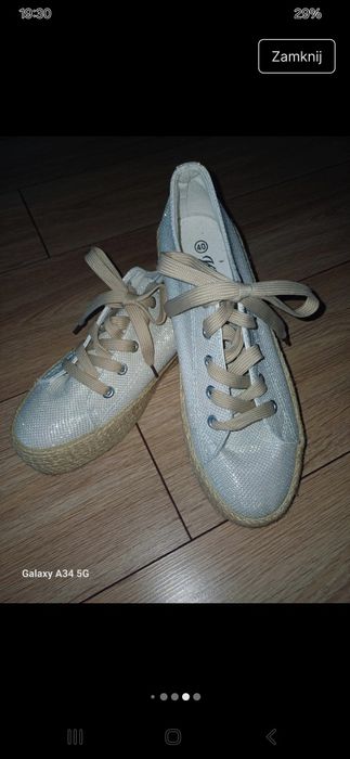 Trampki espadryle 39
