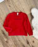 bluza sportowa ck calvin klein logowana nadruk logo basic red vintage