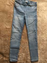 Leginsy jeansy ze streczem rozm 134