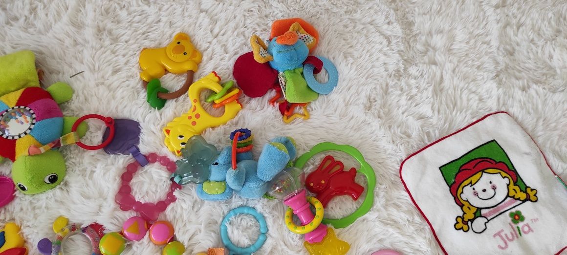 Komplet gryzakow i zabawek dla niemowląt, mega paka + GRATIS:)