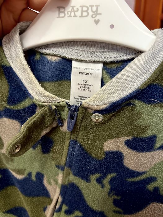 Теплі флісові дитячі чоловічки на 9-12м.за….