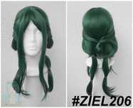 Maomao The Apothecary Diaries zielona peruka z grzywką cosplay wig