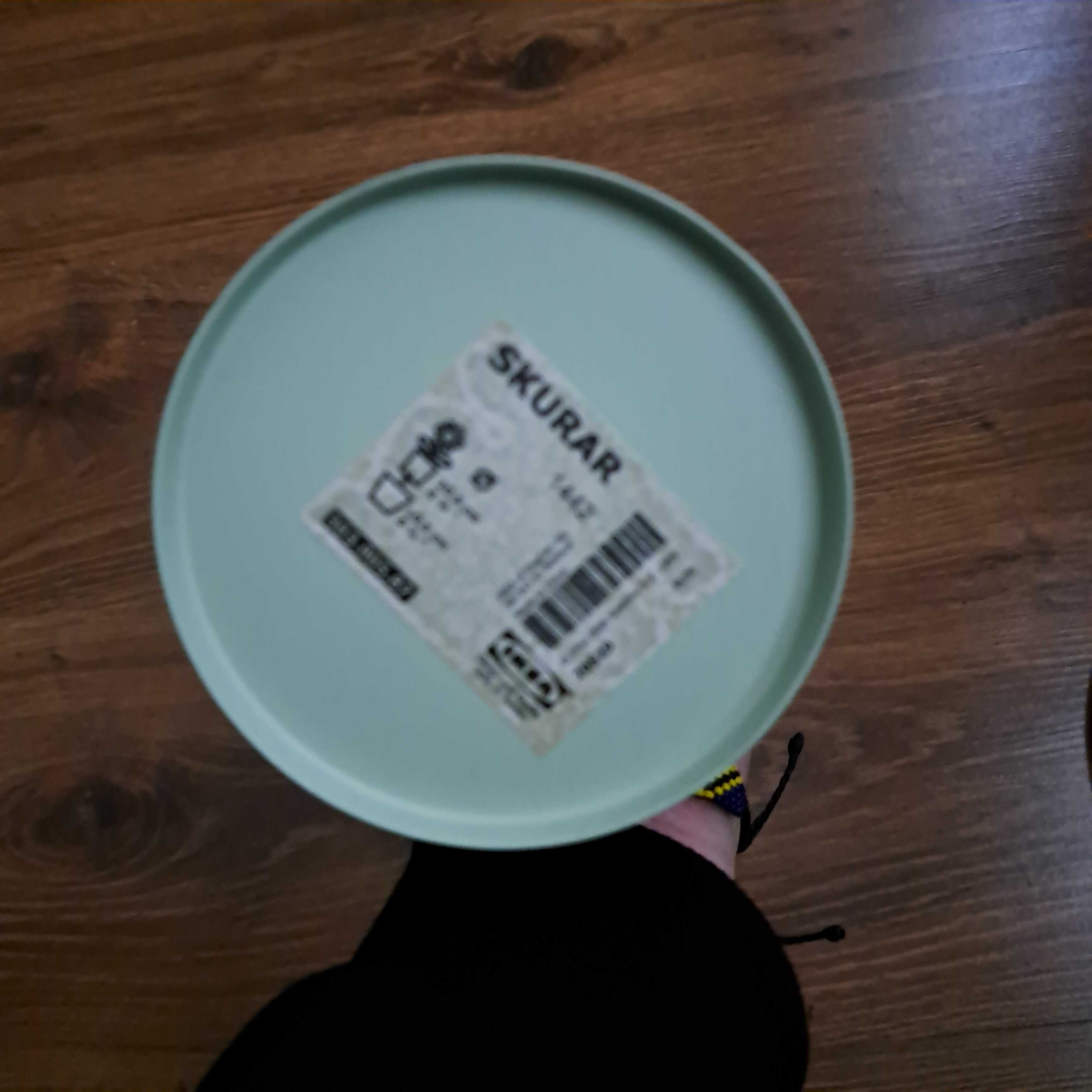 Miętowa osłonka na doniczkę Ikea