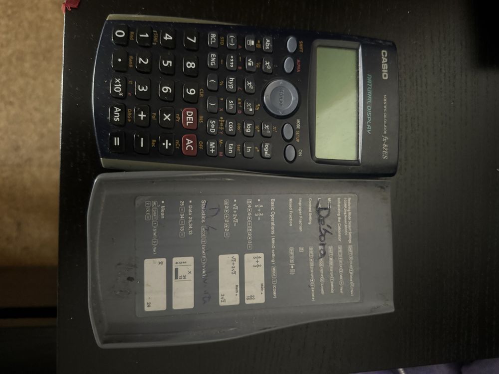 2 calculadoras Casio