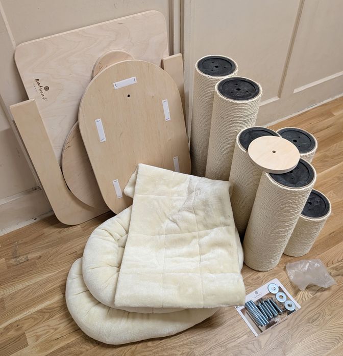 Natural Paradise Drapak dla Kota Amaryllis L Kremowy 101x79x127,5 DUŻY