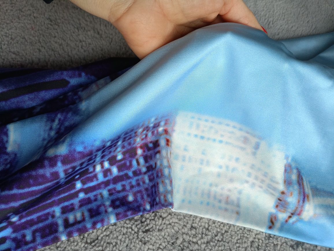 Legginsy we wzory lycra S M leginsy