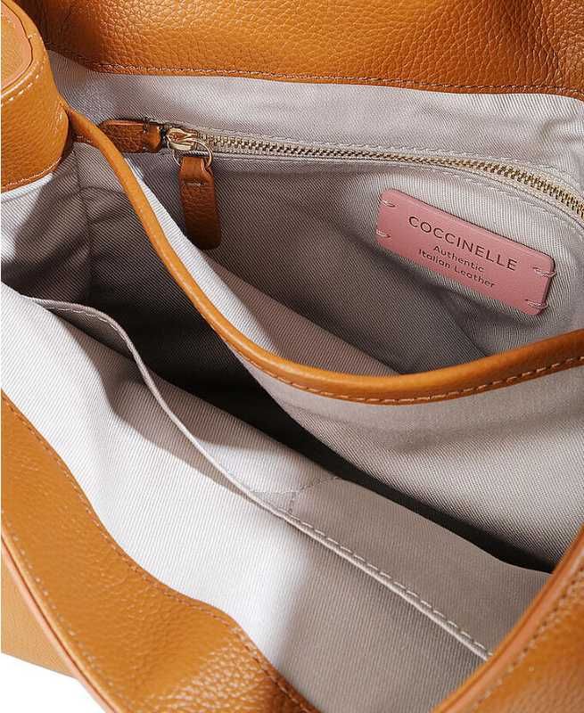 Сумочка coccinelle liya infilature multi caramel мульт.карамель