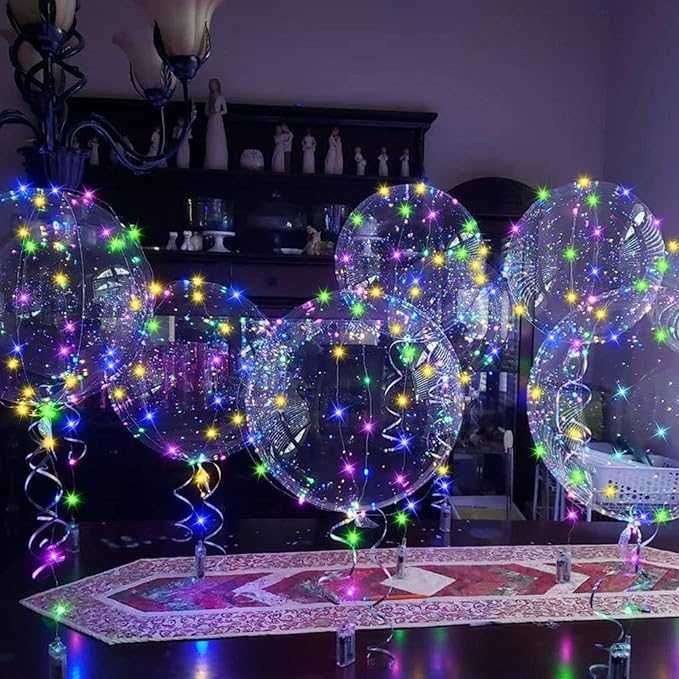 świecące balony ze światłami, balony LED Bobo