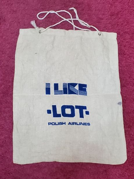 kolekcjonerska torba LOT linie lotnicze