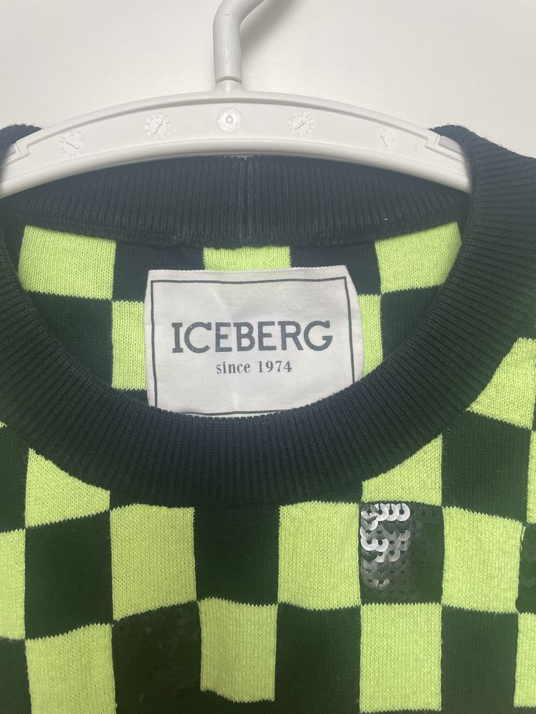 Iceberg UNIKATOWY kolorowy damski sweter M