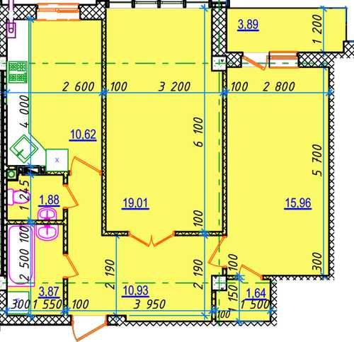 Продам двокімнатну квартиру ЖК "Family Park" 65 м2 . Можна є-Оселя!