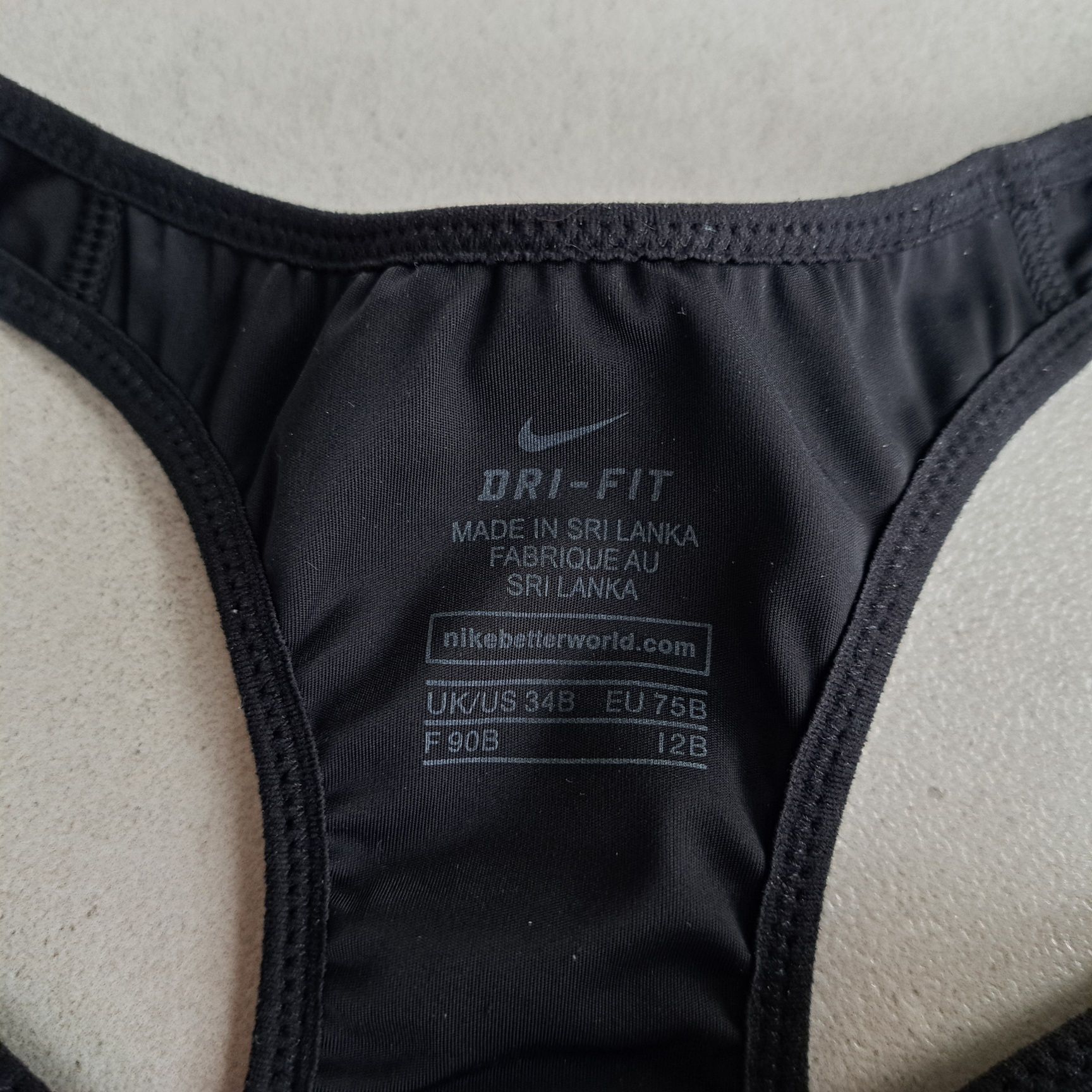 Top biustonosz sportowy Nike dri-fit