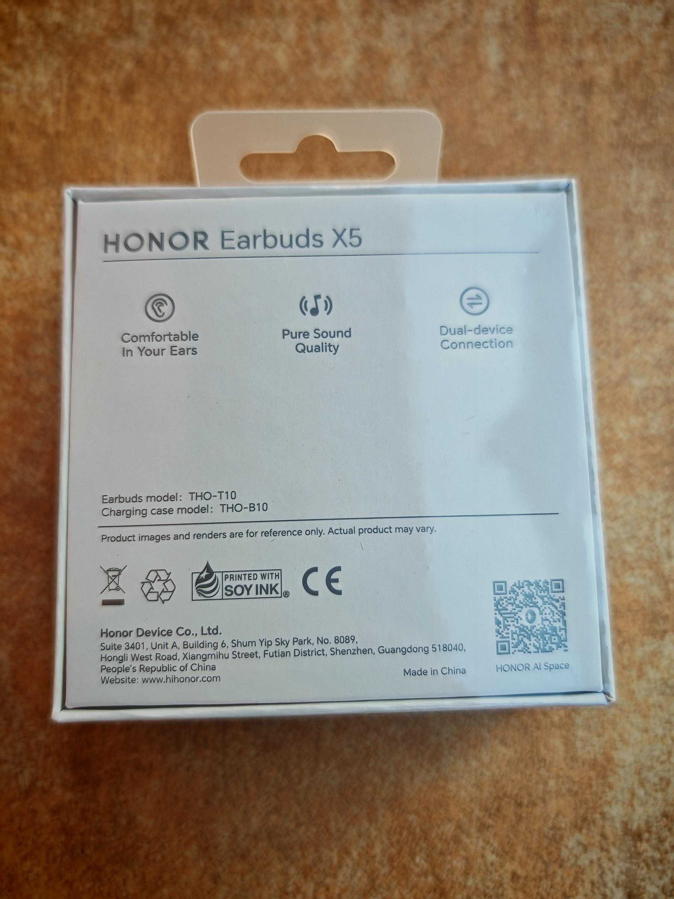 HONOR Earbuds X5 THO-T10 słuchawki TWS bezprzewodowe douszne białe