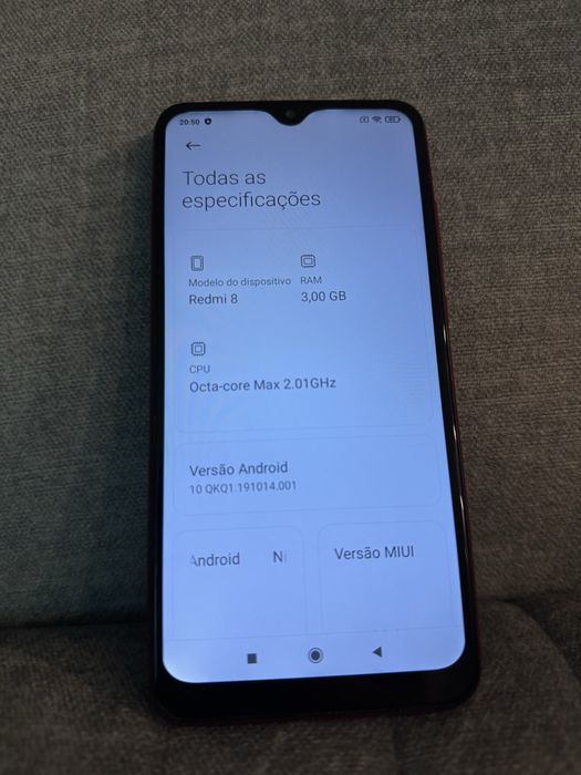 Redmi 8 32gb, 3gb ram 2020 - Telemovel / Smartphone