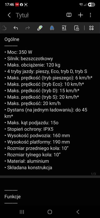 Hulajnoga elektryczna Rebel Fast Wheels
